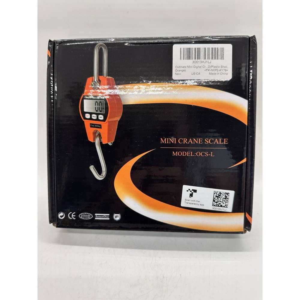 300kg 660lb Digital Hanging Crane Scale LCD Hook Industrial